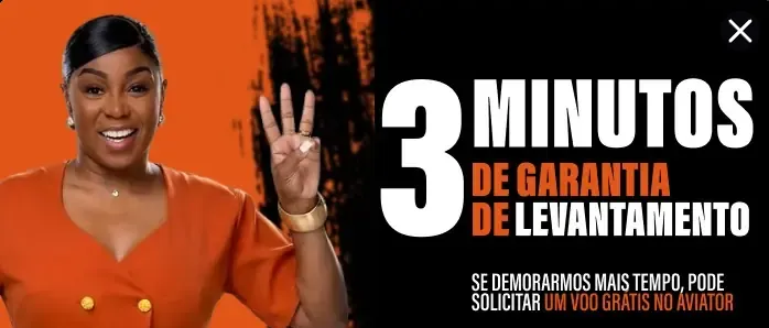 3 minutos de garantia de levantamento